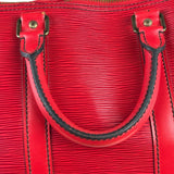 Louis Vuitton Red Epi Keepall 45