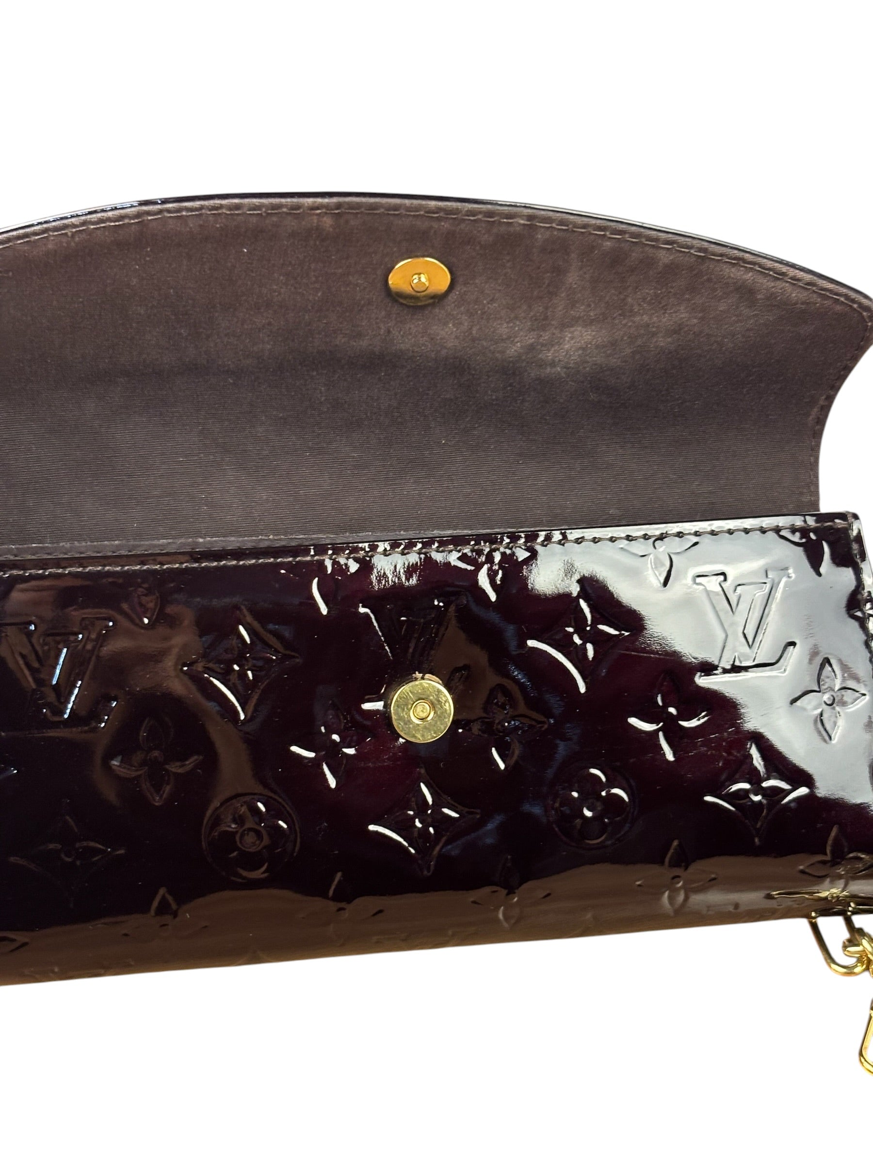 Louis Vuitton Amarante Monogram Vernis Sunset Boulevard Pochette