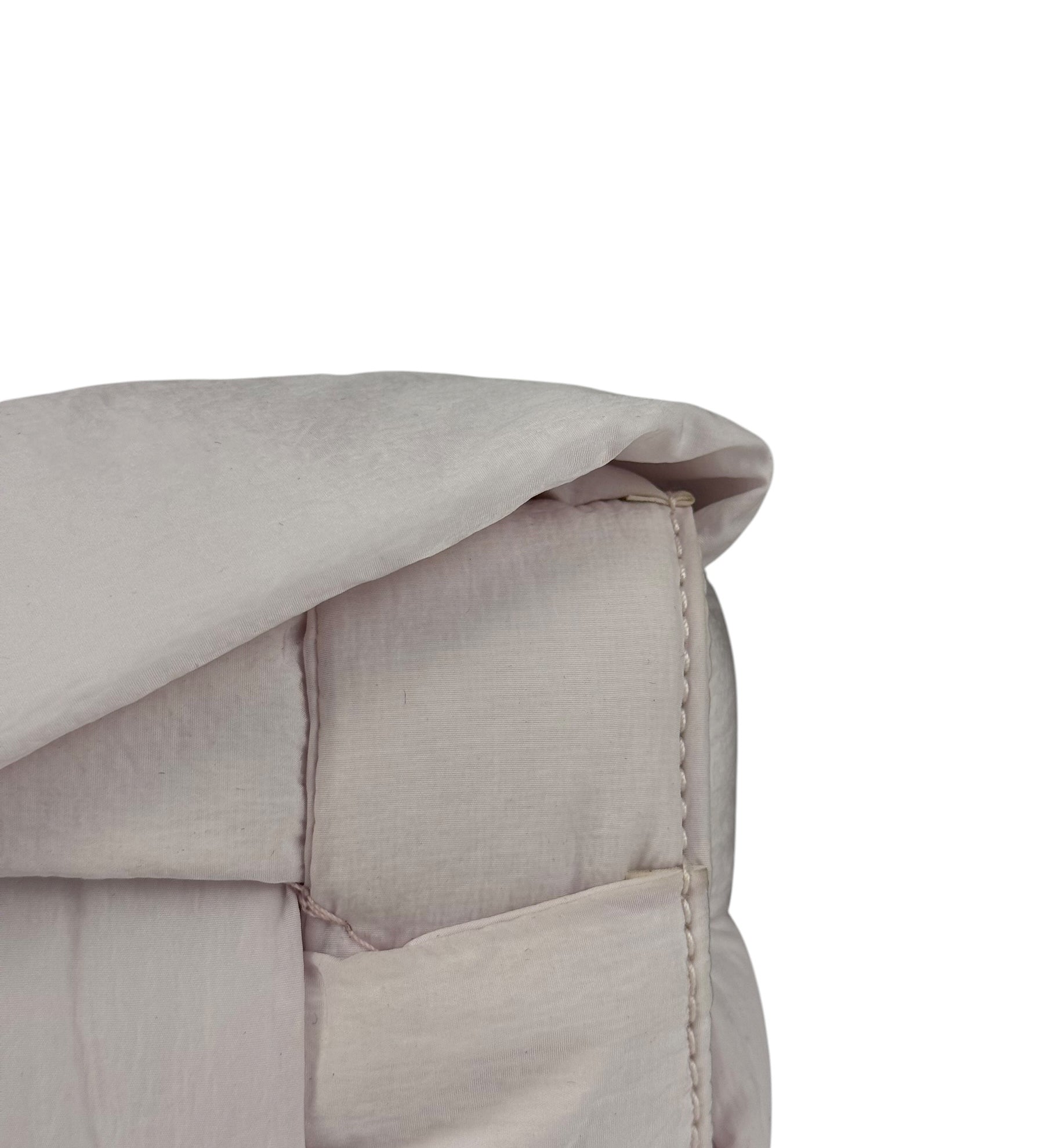 Bottega Veneta Light Pink Mini Padded Nylon Cassette Bag