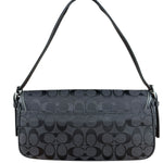 Coach Vintage CC Black Flap Shoulder Bag