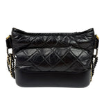 Chanel Black Quilted Leather Small Gabrielle Hobo Bag 2019