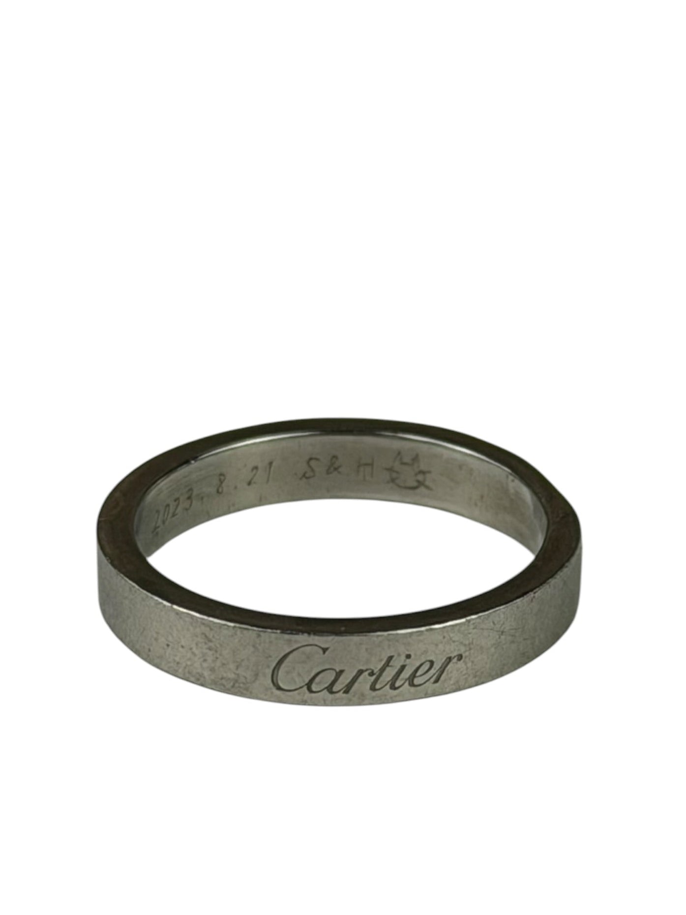 Cartier C De Cartier Wedding Platinum Band