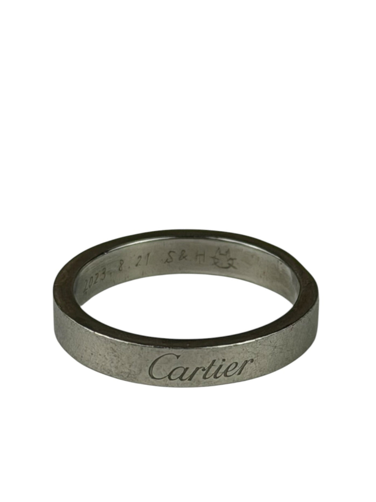 Cartier C De Cartier Wedding Platinum Band