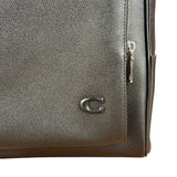 Coach Black Crossgrain Leather Wade Backpack