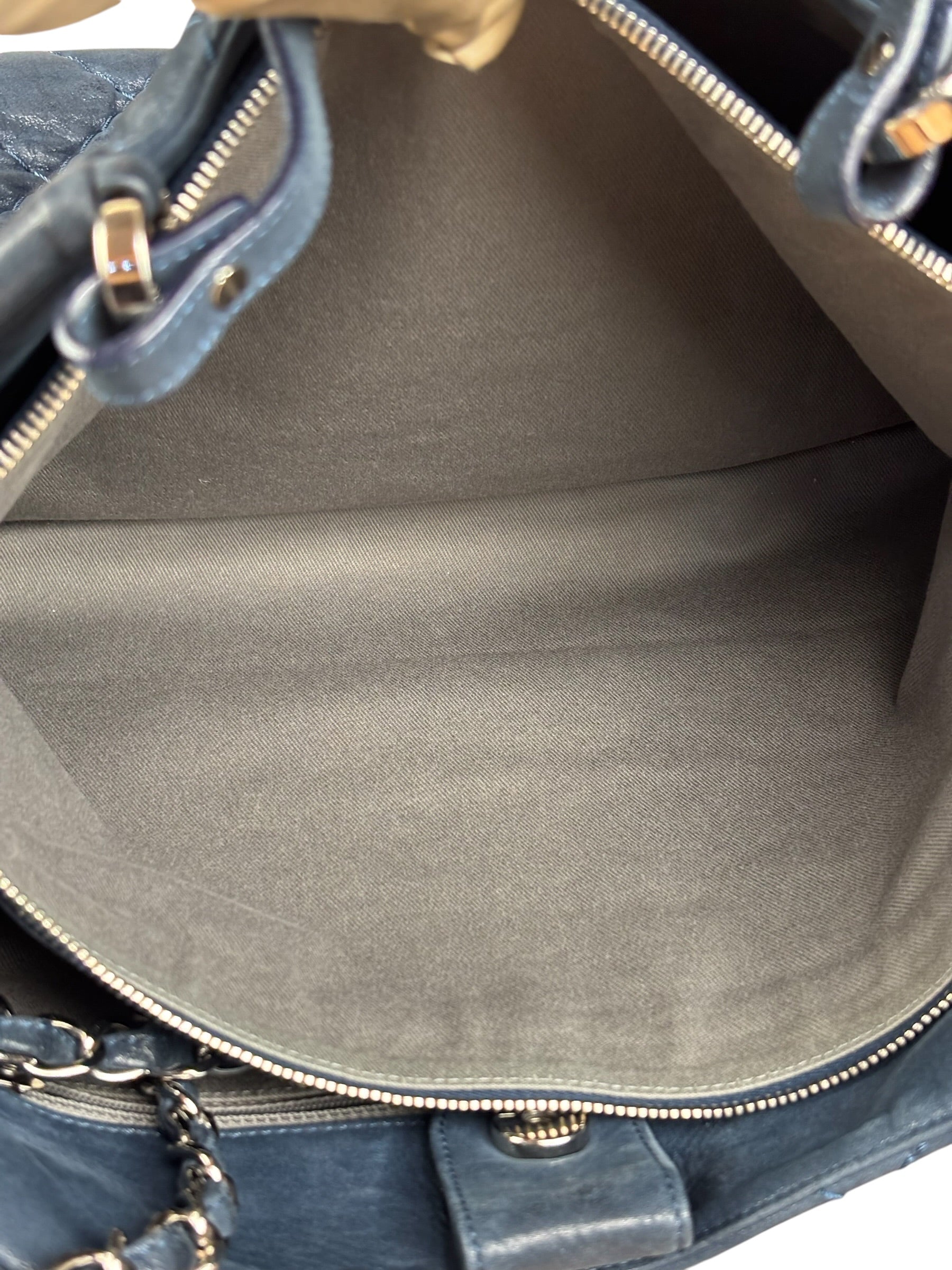 Chanel Navy Iridescent Sea Hit Tote 2012