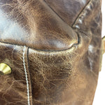 Balenciaga Vintage Brown Leather Moto Handbag