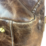 Balenciaga Vintage Brown Leather Moto Handbag