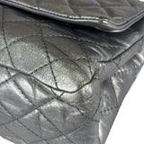 Chanel Metallic Silver Quilted Leather 2.55 Reissue Double Flap Bag 2008