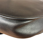 Christian Dior Vintage Black Leather Rounded Flap Bag