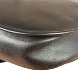 Christian Dior Vintage Black Leather Rounded Flap Bag
