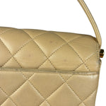 Chanel M Beige Lambskin Envelope Flap 1997