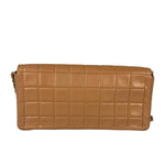 Chanel Vintage Beige Leather  Chocolate Bar East- 1987