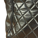 Chanel Black Quilted Leather Chain Shoulder Tote '94-'96