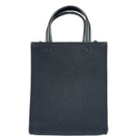 Givenchy Black Leather Trim Mini Logo Printed Tote
