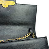 Christian Dior Black Leather Flap Bag Replacement Chain