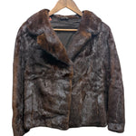 Vintage Saga Mink Dark Hazel Brown Coat