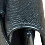 Christian Dior Black Grained Leather Saddle Belt Bag