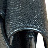 Christian Dior Black Grained Leather Saddle Belt Bag