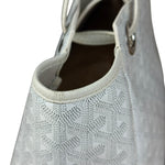 Goyard White Goyardine Sac Rouette PM Shoulder Tote