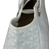 Goyard White Goyardine Sac Rouette PM Shoulder Tote