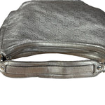 Gucci Vintage GG Metallic Leather Hobo Shoulder Bag