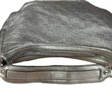 Gucci Vintage GG Metallic Leather Hobo Shoulder Bag