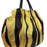 Prada Bicolor Leather Nappa Waves Tote Bag