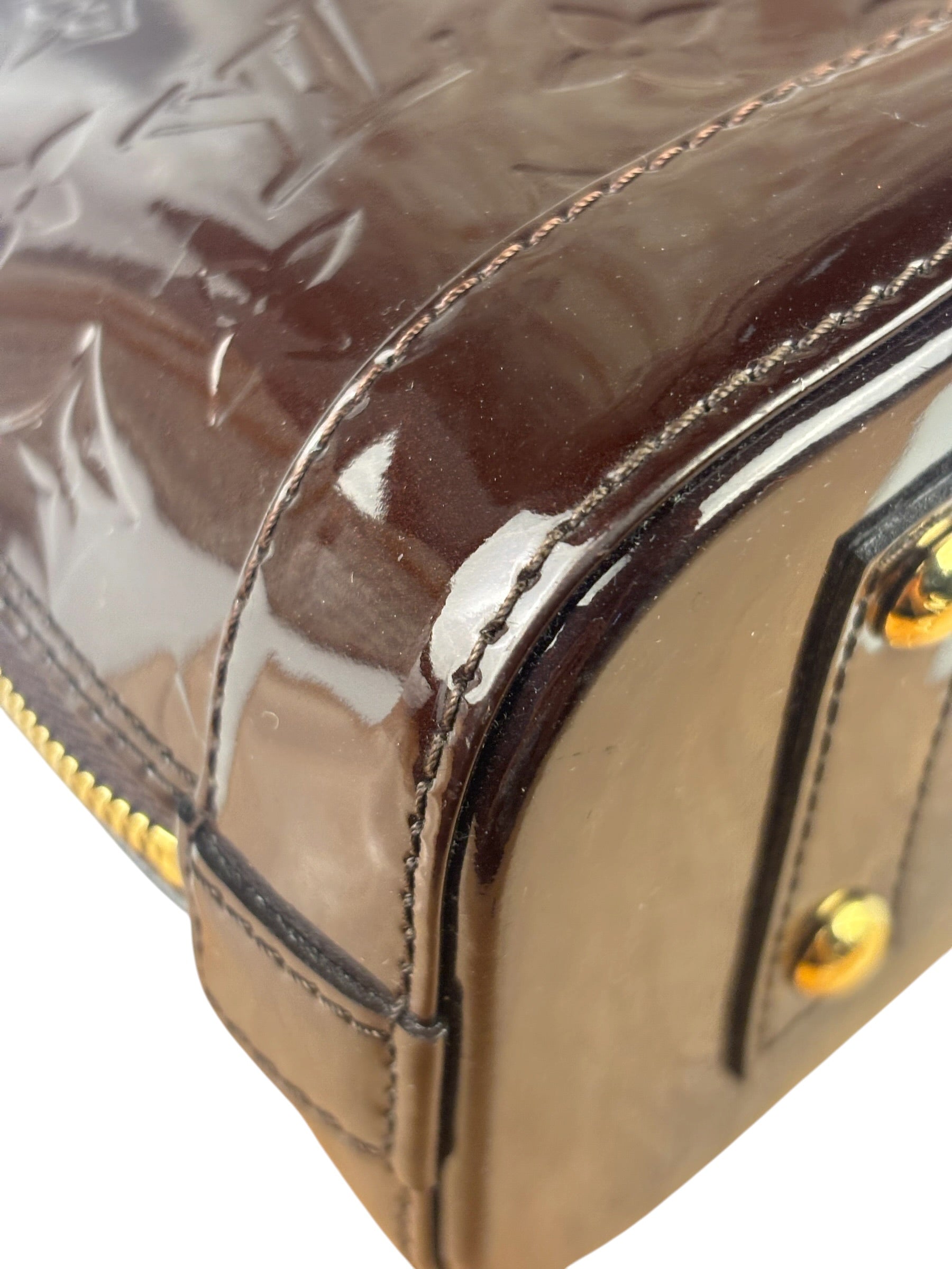 Louis Vuitton Amarante Vernis Alma BB Two-Way Bag