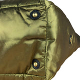 Celine Vintage Green Nylon Puffer Handbag