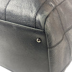 Chanel Navy Chocolate Bar Square Quilt LAX Bowler Bag 2004