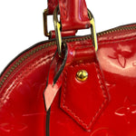 Louis Vuitton Red Vernis Alma BB Handbag