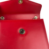 Bvlgari Red Calfskin Serpenti Forever Galuchat Crossbody Bag