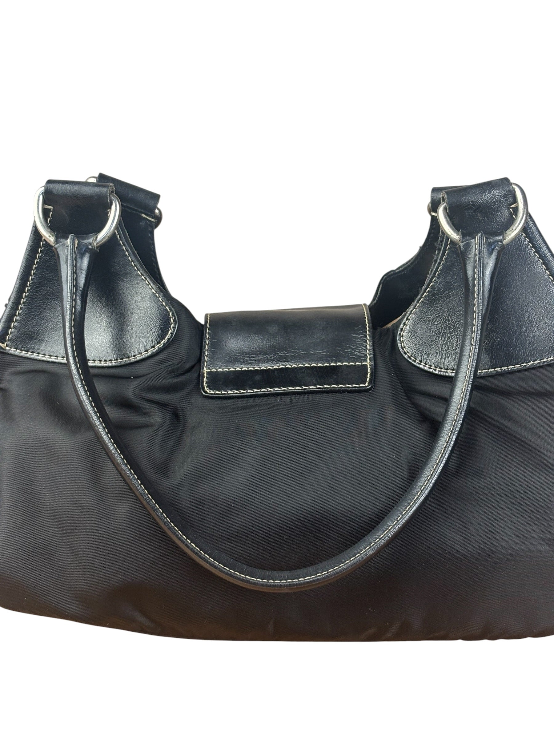 Prada Black Nylon Tessuto Shoulder Bag
