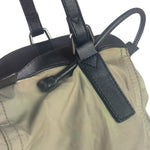 Burberry Geen Nylon/Leather Trim Buckleigh Tote Bag