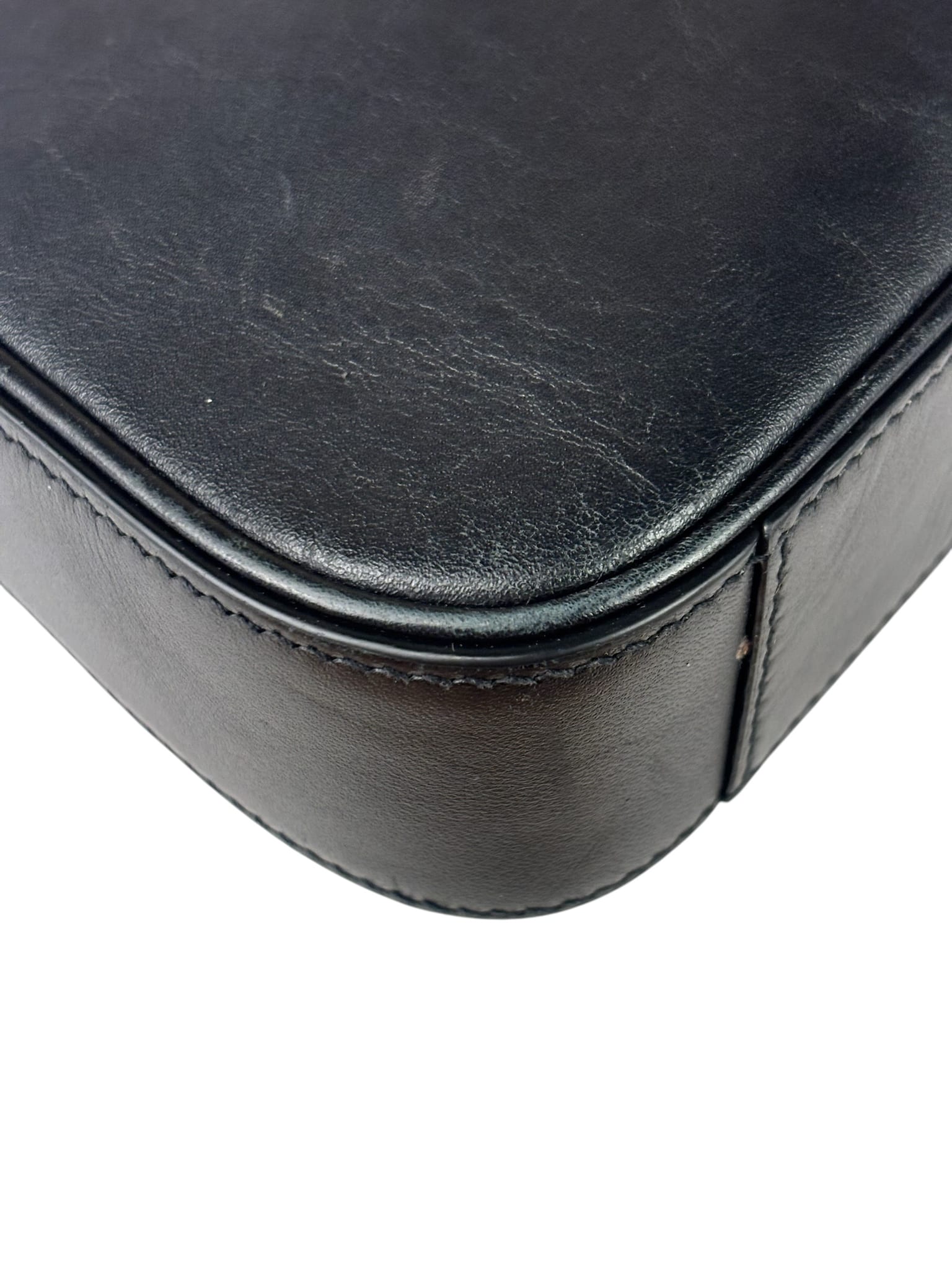 Yves Saint Laurent Black Leather Mini Le 5 À 7 Hobo Bag