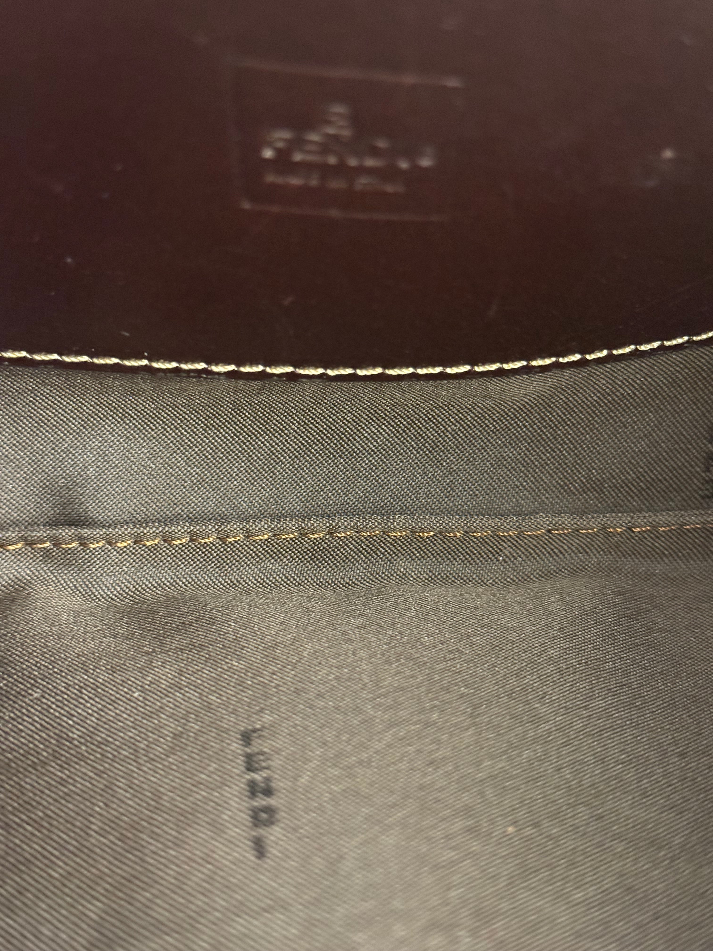 Fendi Vintage PVC Coated FF Shoulder Pochette