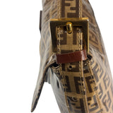 Fendi Brown PVC Zucca Baguette