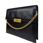 Christian Dior Black Leather Flap Bag Replacement Chain