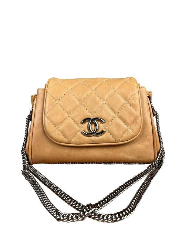 Chanel Beige Bijoux Accordion Flap Bag 2008