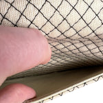 Chanel East West Beige Jersey Flap Bag 2002