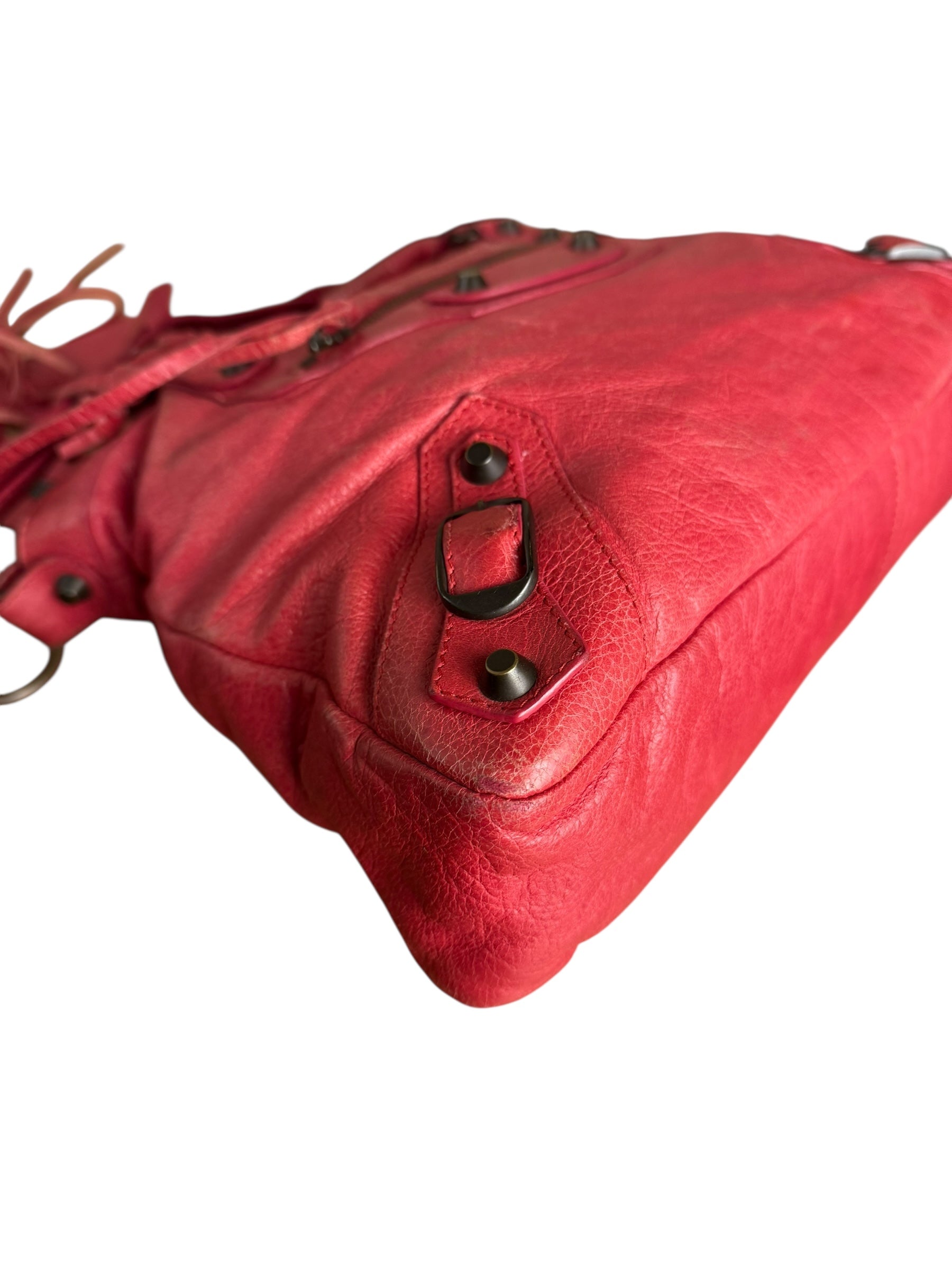 Balenciaga Red Le City Bag S