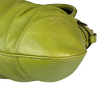 Salvatore Ferragamo Green Leather Marisa Shoulder Bag