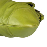 Salvatore Ferragamo Green Leather Marisa Shoulder Bag