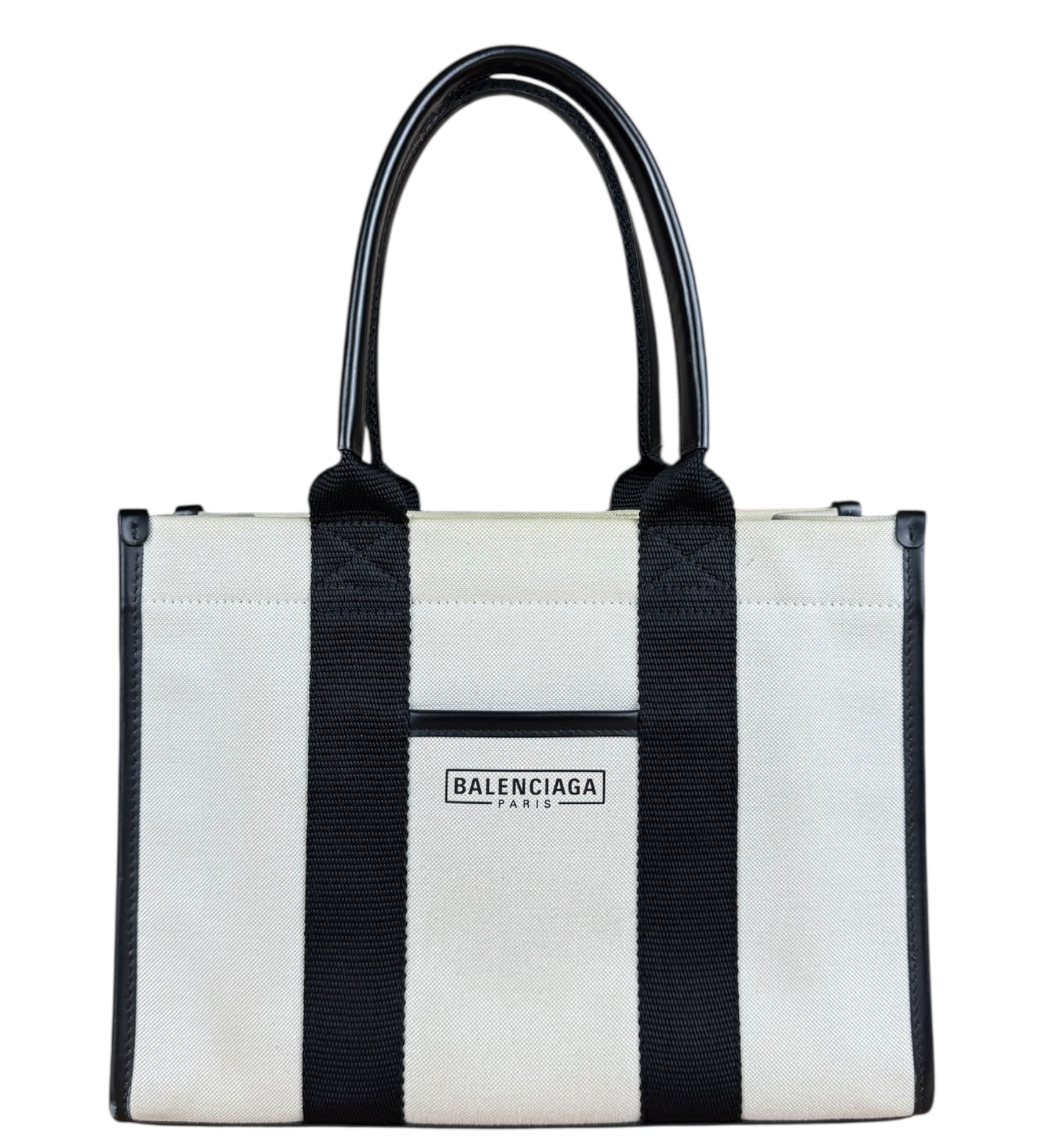Balenciaga Canvas Black Cabas S Tote Bag