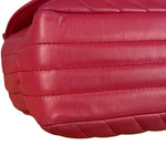 Chanel Pink Chevron Quilted Leather Medium Flap Bag 2018