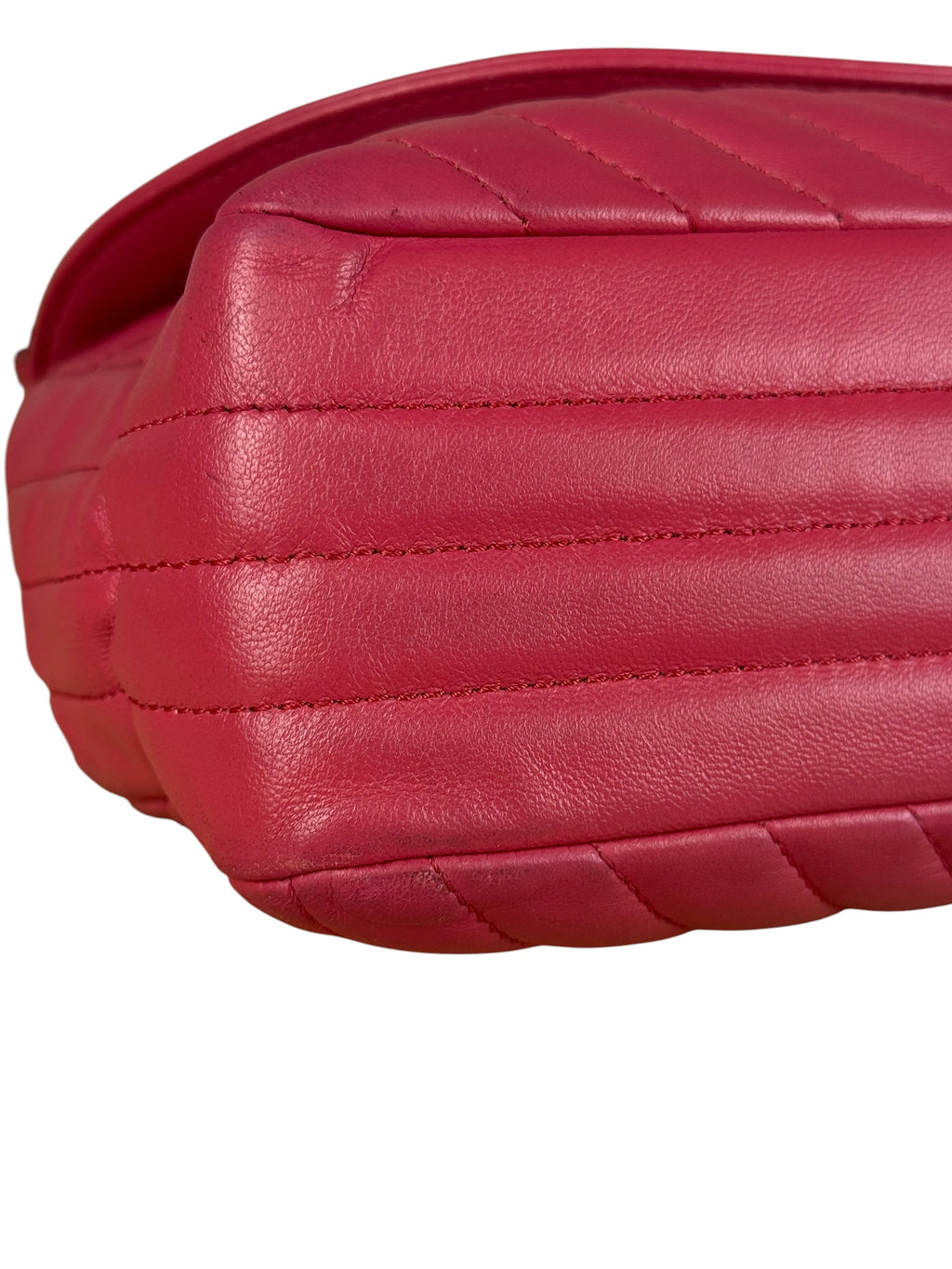 Chanel Pink Chevron Quilted Leather Medium Flap Bag 2018