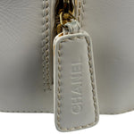 Chanel White CC Lambskin Wild Stitch Handbag 2003
