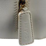 Chanel White CC Lambskin Wild Stitch Handbag 2003