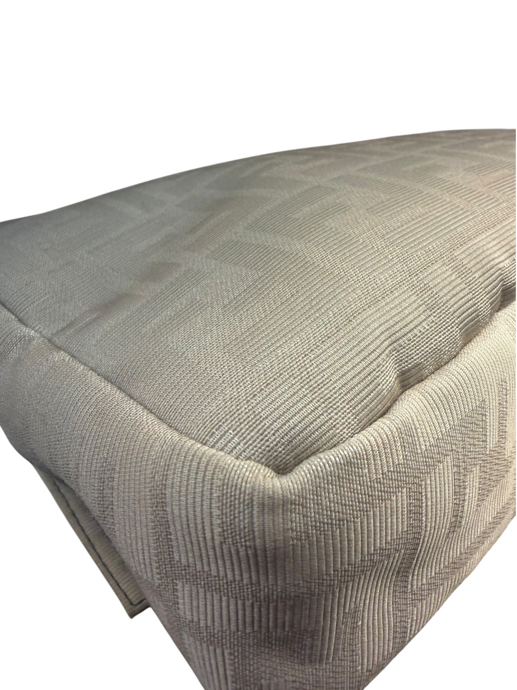Fendi Vintage Grey Nylon Mamma Baguette Messenger Bag