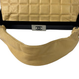 Chanel Beige Lambskin Chocolate Bar Frame Handbag 2002